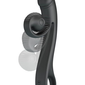 Vibratormodellen Snail Vibb med böjat skaft och två stimuleringspunkter