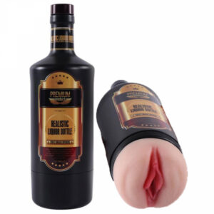 Lösvagina Liqueur Pussy dold i likörflaska med hudnära silikon-konstruktion