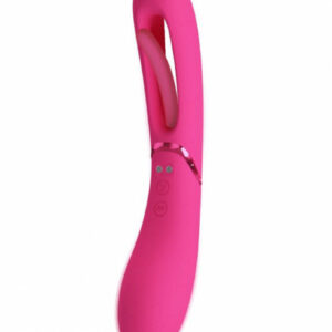 Rosa vibrator Romance Pink med två funktioner – vibrationer och fladdrande tunga