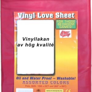 Röd vinyl-lakan för skydd mot glidmedel och oljor