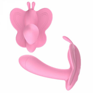 Wingy Butterfly trosvibrator med fjärilsform och mjuk rundad spets för inre och yttre stimulans