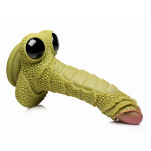 Swamp Monster Dildo — texturerad fantasildo med fjällig design och rosa färg