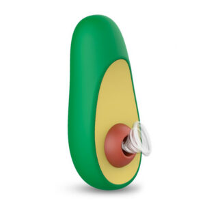 Avocado lufttrycksstimulator i modern formgivning med lekfull design