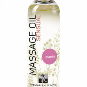 Flaska sensuell massageolja Jasmin för erotisk massage tillsammans