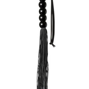 Mjuk Silikon Flogger med långstrimmiga spröt, designad för erotiska bondagelekar