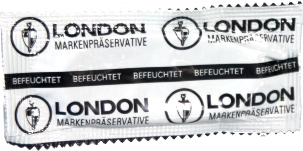 London Condom latexkondom i transparent naturgummi med glidmedel