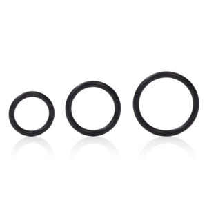 Silicone Support Rings - tre potensringar i transparent silikon