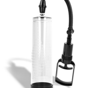 Svart potenspump 20cm med ergonomiskt T-handtag för vakuumpumpning