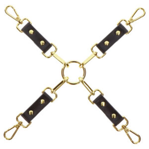Vogue Hogtie bondage-hogtie i veganskt läder med nickelfria metalldetaljer