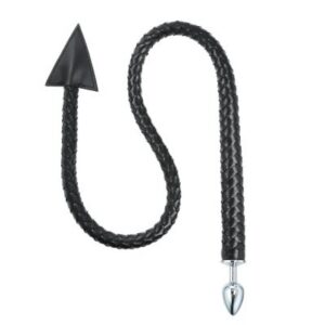Devil Tail Piska silikon bondage svans med buttplugg och piskfunktion