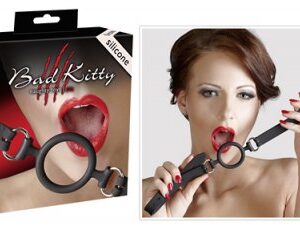 Silicone O-Gag bondage gag med mjuk silikon ring