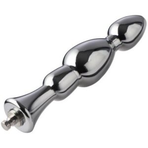 Sexmaskin-analdildo i aluminiumlegering med 15,5 cm längd och 3,5 cm maxbredd
