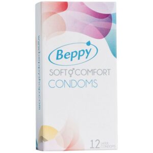 Förpackning av Beppy Soft & Comfort kondomer 12 st med Aloe Vera