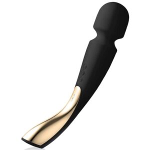Magic Wand Smart Wand 2 Medium helkroppsmassager i svart med ergonomisk design