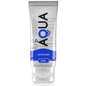 Vattenbaserat glidmedel Aqua Quality 50 ml i genomskinlig flaska
