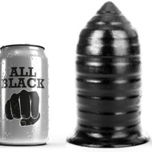 All Black analplugg 16 cm i diskret design med kompakt form