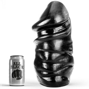 All Black XXL-analplugg 33 cm, svart silikon utan testiklar