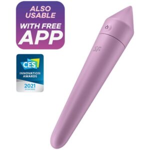 Fjärrstyrd klitorisvibrator Ultra Power Bullet 8 i lila färg, kompakt design