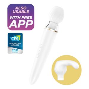 Double Wand-er dubbel massager med två utbytbara huvuden