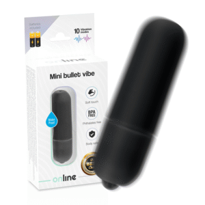 Mini Bullet Vibe minivibrator i svart färg med diskret, kompakt design