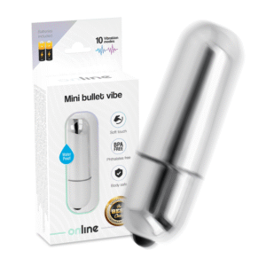 Mini Bullet Vibe Silver - minivibrator i silver med diskret design