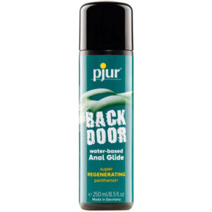 Flaska med Back Door vattenbaserat panthenol glidmedel 250 ml