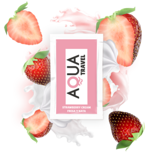 Aqua Travel Jordgubb vattenbaserat glidmedel, 6 ml resflaska