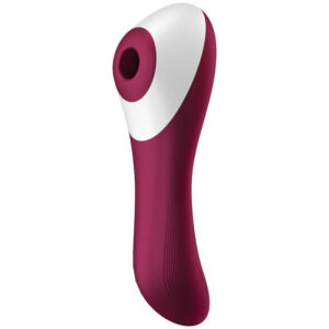Dual Crush lufttrycksvibrator i silikon med kurvat design