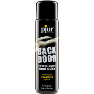 Flaska med Back Door Relaxing Anal Glide silikonbaserat glidmedel 100 ml