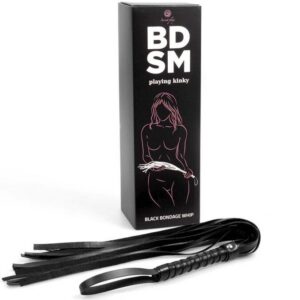 Bondage piska från SECRETPLAY 44 cm långt med tunna flexibla fransar