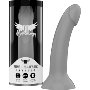 Silverfinish fantasidildo Rune Majestic med elegant design