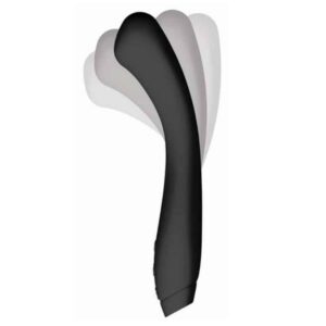 Svart Juno Flex G-punktsvibrator med anpassningsbar flexibel design