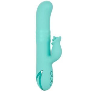 Bel Air Bombshell turkos, roterande och vibrerande massager med elegant design