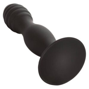 Ribbad butt plug Ribbed Anal Stud med markerad, avsmalnande form