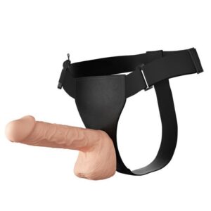 Ultra Passionate Harness 26 cm vibrerande strap-on sele i mjukt silikon