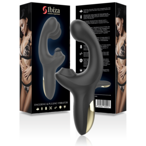 Ibiza Wave lufttrycksvibrator med böjd form och sugspets