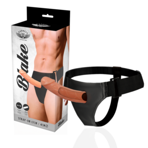 Blake Hollow strap-on med ihål design i storlek 15.5 x 4 cm