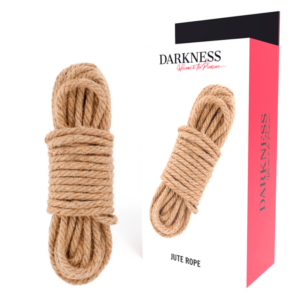 Darkness kinbaku-rep av naturell jute för bondage, 5 meter långt