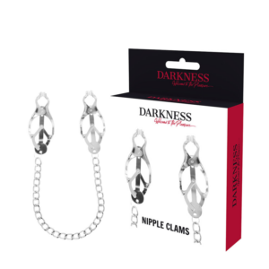 Darkness Nipple Clamps – bondage-klypor med kedjförbindelse