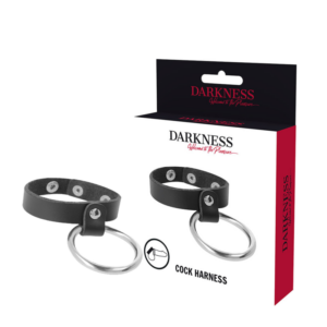 Darkness metallring för penis och testikel, bondage-design