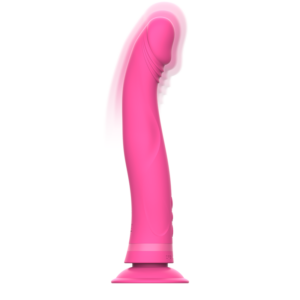 Rosa vibrerande dildo Intense Michelangelo med sugkoppsbas
