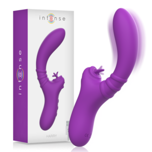 Harry Vibrator tungvibrator med lila silikon-tunga för klitoris