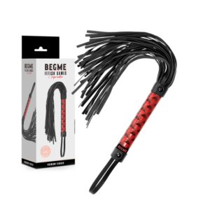 Veganläder flogger Red Edition i röd färg för dominans och undergivning