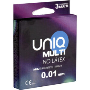 Uniq Multi latexfria kondomer 3-pack med ultratunn design 0,008 mm