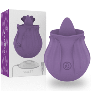 Intense Violet klitoris tungvibrator i lila silikon med flexibel spets