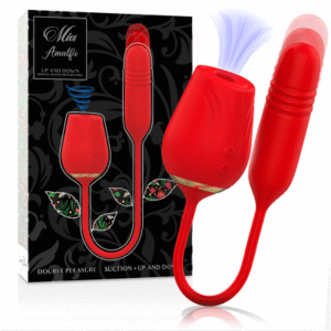 Mia Amalfi Double Pleasure vibrator i silikon med luftsuge och två motorer