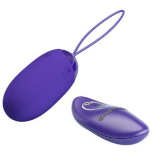 Vibratorägg Berger med fjärrkontroll, svart silikon, diskret design