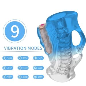 Armony masturbator vibrator med uppladdningsbar design i TPE och ABS