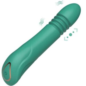 Green G-Spot G-punktsvibrator med ergonomisk design, kombinerad vibrations- och thrustfunktion