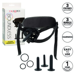 Boundless Pegging Kit med universell sele och tre silikonprober i olika storlekar